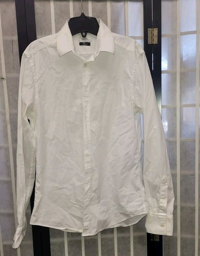 VERSACE Collection Trend Mens White Button Front L/S Dress Shirt Size 15 1/4 40 - Picture 2 of 15