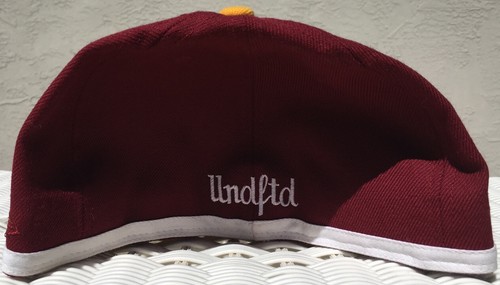 New Era 59/50 Fitted Undefeated 5 Strike Maroon Gold (Size 7 1/2) Hat - Picture 2 of 4