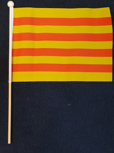 2x Catalan & Basque Hand Flags 9x6" Sports Football Trade Holiday Tourism - Picture 2 of 4