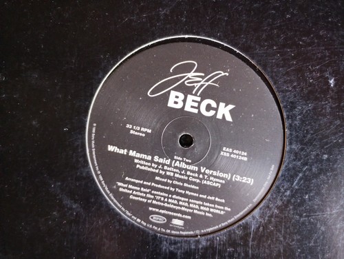 JEFF BECK : WHAT MAMA SAID (USA EXT. REMIX) ▶ 12" MAXI 45 PROMO 180G !!! IMPORT - Picture 2 of 4