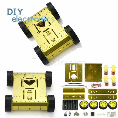 Kit Smart Car 4WD Kit Telaio Robot con Encoder di Velocità e Batteria Stati Uniti - Foto 6 di 17