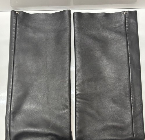 The Real McCoy’s Harley-Davidson Leather Pants W29 Black TALON Zip 201MB-776 - Picture 6 of 10