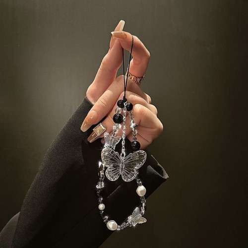 Luxury Crystal Butterfly Phone Chain Phone Bag Accessories - Photo 5 sur 9