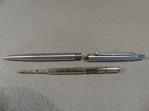 Montblanc Slimline Kugelschreiber Farbe Silber mit Werbung - Bild 6 von 6