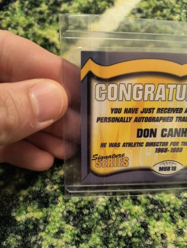 TK Legacy DON CANHAM AUTO M GO BLUE Card MICHIGAN WOLVERINES Signed! - Picture 6 of 6