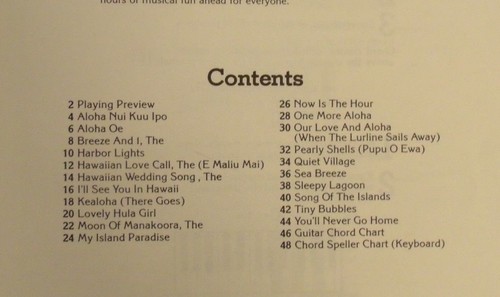 EZ Play Today Hawaiian Songs Tiny Bubbles Organ Piano Keyboard Chord Big Note - Picture 2 of 3