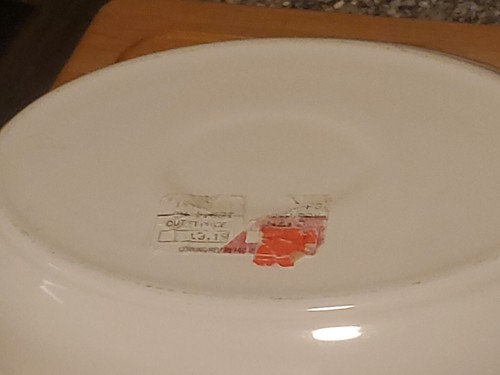 CORNING WARE CASUAL ELEGANCE 12" OVAL WHITE FLORA SERVING BOWL L-31 W/LID USA - Picture 7 of 10