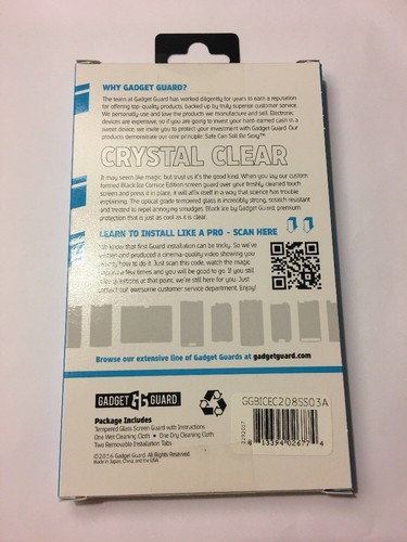 Gadget Guard Black Ice Cornice Glass Screen Protector For Samsung Galaxy Note 8 - Picture 2 of 5