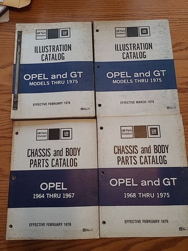 1964-1975 Buick Opel & GT Parts & Illustration Catalogs