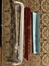 MIE renaissance soprano recorder baroque fingering with case Red