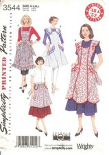 CHOOSE PATTERN - Vintage Retro Simplicity Accessory S M L APRON 40s 50s Fashion