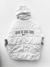 Rare Vintage Y2K Nike White Puffer Padded Jacket Spellout Womens Approx Size XL