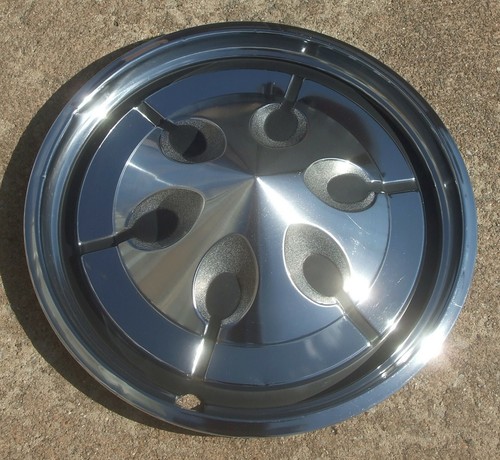 Set of 4 Genuine AMC Hornet 14" Stainless Hubcaps Wheel Covers 1972 1975 OEM - Picture 4 of 12
