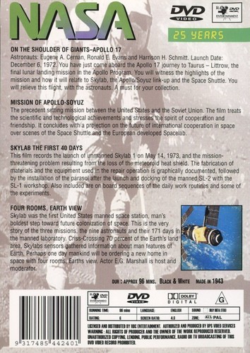 NASA: 25 Years Volume 3 DVD (Region ALL PAL) VGC - Picture 2 of 3