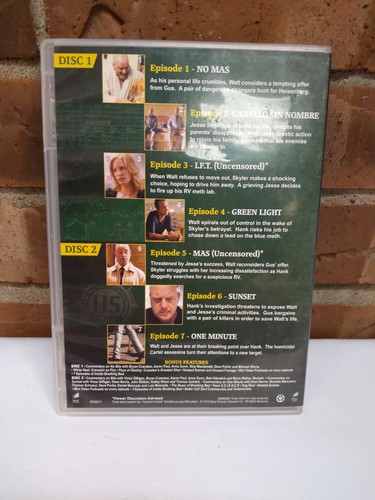 Breaking Bad Third Season 3 Discs 1 & 2 Replacement DVD w/Case - Picture 2 of 5