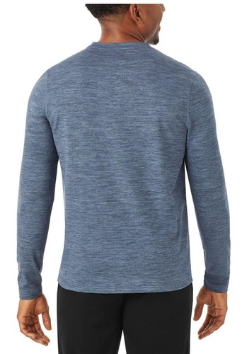 Member's Mark Men's Tech Fleece Pullover Crew Neck, Color: Washed Indigo: S-XXL - Picture 2 of 4
