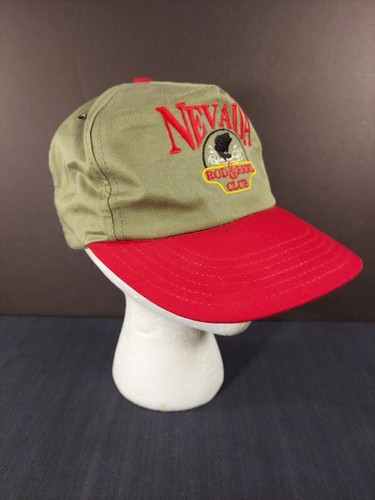 Nevada Rod & Reel Club Snapback Hat Embroidered Tan Red Fishing - Picture 7 of 12