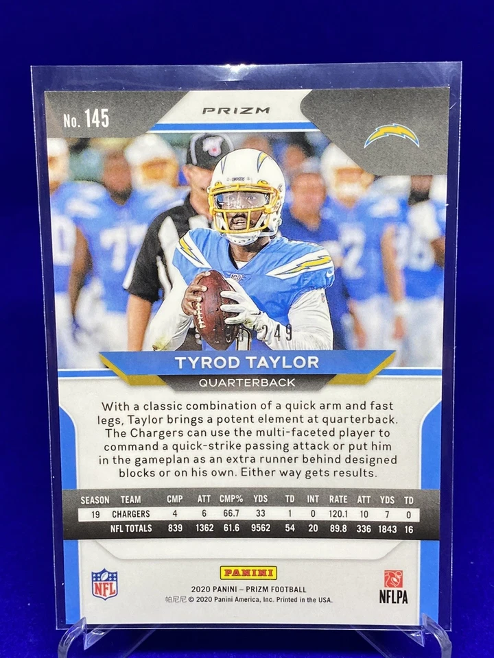 Tyrod Taylor 2020 Panini Prizm Orange /249 SP - Image 3 of 3