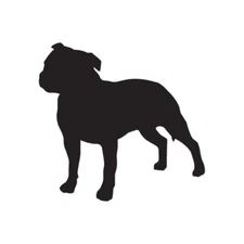 Staffordshire Bull Terrier - Decal Sticker - Multiple Colors & Sizes - ebn2016