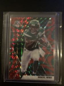 2020 Panini Mosaic Mosaic Reactive Green #225 DENZEL MIMS RC Rookie  NY Jets 