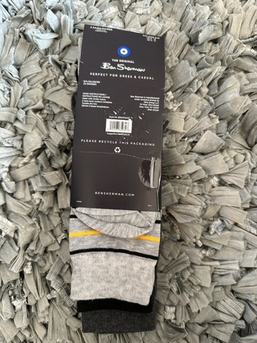 Ben Sherman Men's 3-Pairs The Original Everyday Dress/Casual Socks. - Picture 4 of 5