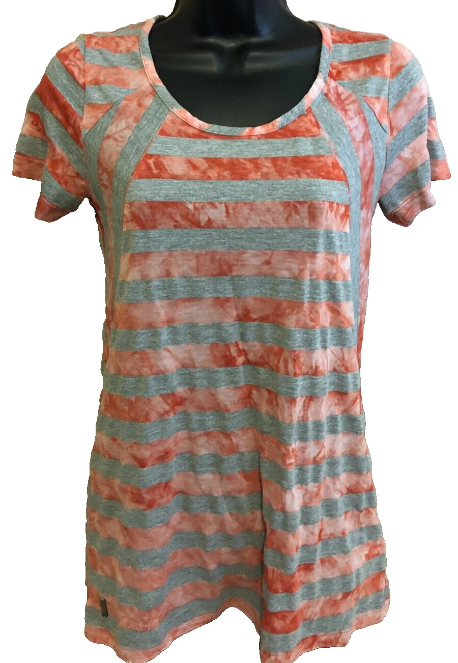 lole short sleeve striped blouse casual s/s shirt