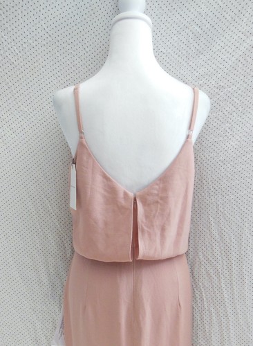 NEW DRESS THE POPULATION Blush GRACELYN Blouson CREPE Bridesmaid Evening GOWN L - Picture 11 of 11