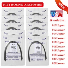 1-50 packs Dental Orthodontic Super Elastic Niti Arch Wire Round Ovoid Form st