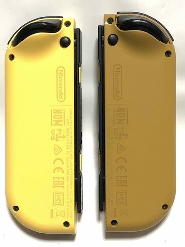 【Authentic】Nintendo Switch Pokemon Limited Pikachu & Eevee Color Joy-Con USED - Picture 4 of 5