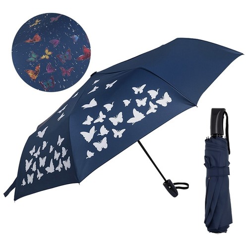 Taschenregenschirm Regenschirm, Umbrella Schirm mit Farbwechsel Regen Taschensch - Bild 1 von 21