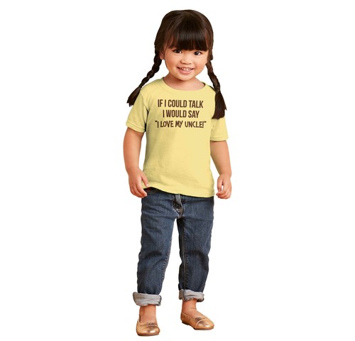 I Love My Uncle Nephew Niece Shower Birthday Toddler Boy Girl Youth T Shirt Tee - Picture 4 of 15