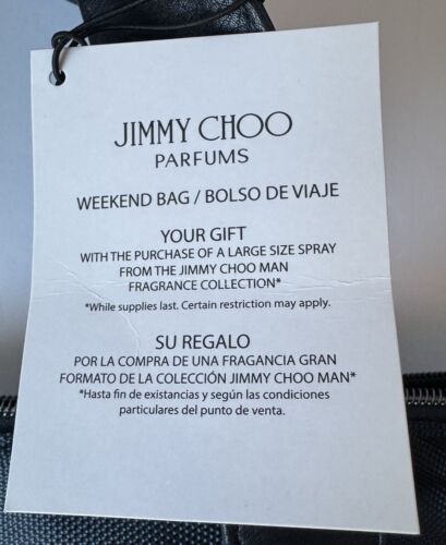 Jimmy Choo Parfums Navy Duffle Weekender Bag W/ Shoulder Strap Travel Tote NWT - Picture 7 of 9