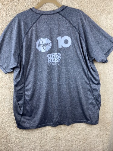 Ohio State Mens Sz XXL 4 Miler Finish On The 50 Gray Stretch Short Sleeve Shirt - Picture 6 of 7