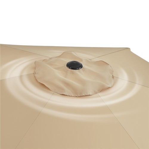 Sombrilla para Jardín 230x240 cm Reclinable con Manivela Protección UV Poliéster - Imagen 12 de 23