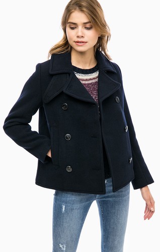 Caban Wool Premium s 75 Blue Coat Trench Lee l Black Winter Xs m 5HxC6w1Wq