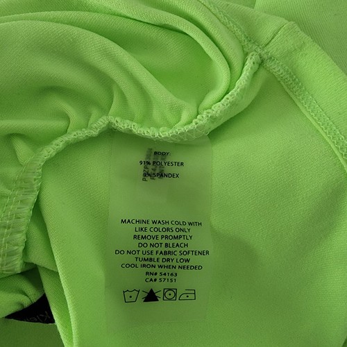 Calvin Klein Gr. XS Damen Performance Track Schnelltrocknender Reißverschluss Neonjacke - Bild 7 von 10