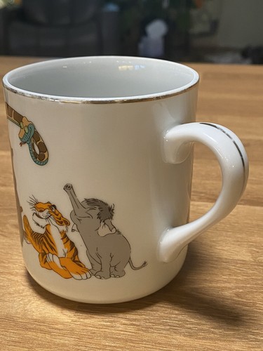Walt Disney Productions Vintage "JUNGLE BOOK" White Porcelain 10 Oz Cup JAPAN - Picture 6 of 9