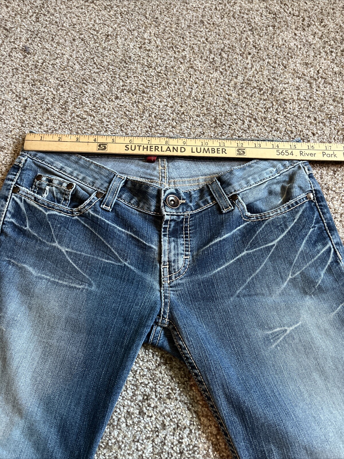 Buckle BKE Womens Stella Boot Cut Stretch Low Rise 29 X 31 1/2 Actual 31 X 31 - View 7