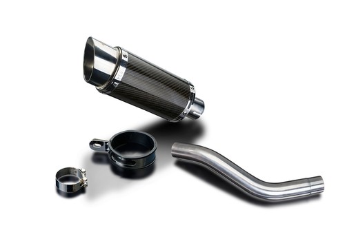 Kawasaki Z800 Delkevic Slip On 8" Mini Carbon Fiber Round Muffler Exhaust 13-16 - Picture 2 of 4