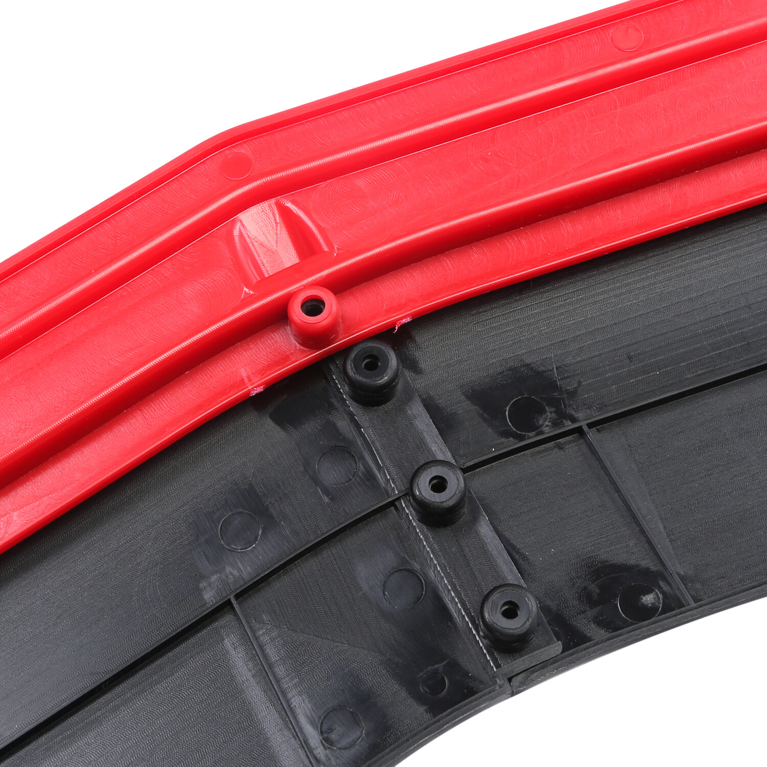 Front Bumper Lip Spoiler Splitter Body+Strut Rods Glossy Black For Honda Civic