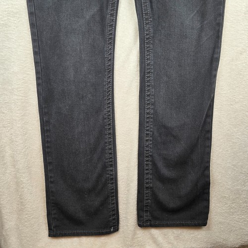 Antique River Jeans Mens Size 38x34 Black Straight Leg Embellished Pocket Rocker - Picture 16 of 17