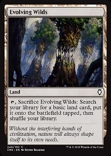 Evolving Wilds Light Play, English Magic the Gathering MTG Commander Anthology V