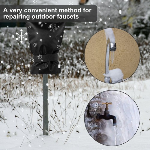 4/8Pcs Outdoor Faucet Cover Winter Tap Insulation Cover Freeze Protection 🐳 - Picture 3 of 15