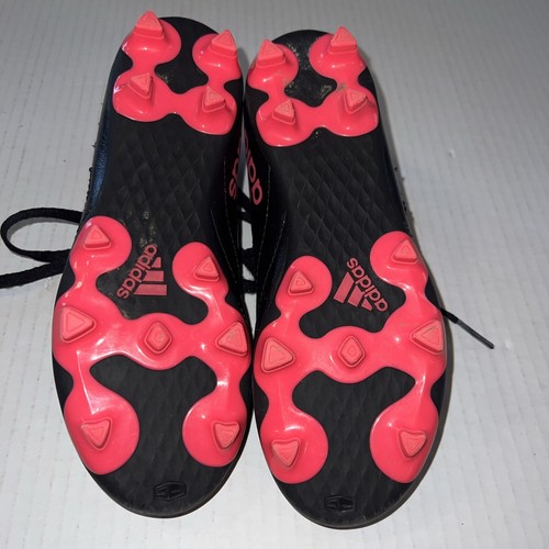 Botines de fútbol Adidas para niños talla 1,5. Negro y rosa. SGC 753002. Usado en excelente estado! - Imagen 8 de 9