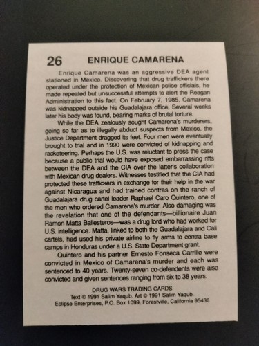 Eclipse Books 1991 DRUG WARS oddball (you pick) pack fresh cards Free Shipping - Picture 54 of 74
