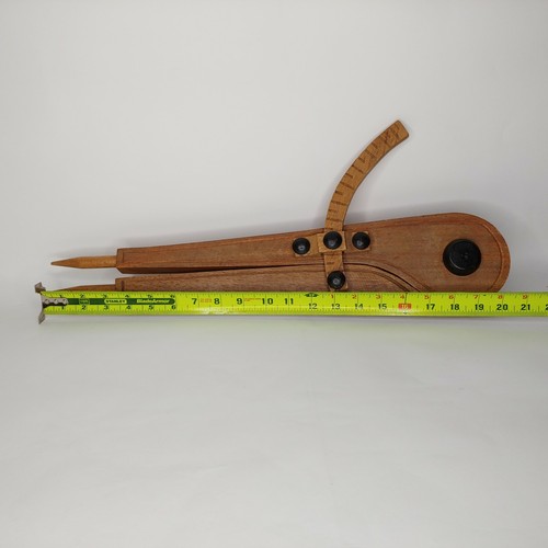 Large Wood Compass Wall Decoration 20 Inch Vintage (Damaged On Back See Photos) - Picture 2 of 12