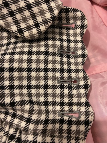 NWOT Vtg Gymboree Girls Plaid Dressy Coat Jacket lined adorable Size 4 - Picture 9 of 11