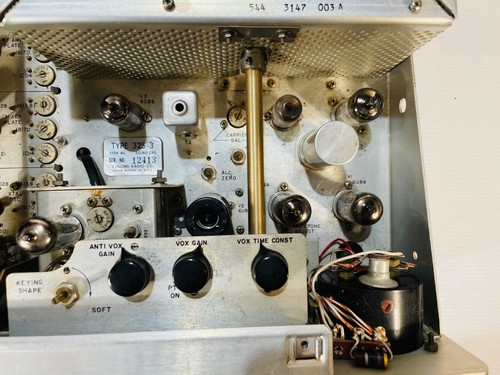 Vintage lata 60. Collins 32S-3 Tube HAM Nadajnik radiowy Skrzydlaty emblemat z instrukcją - Zdjęcie 14 z 24