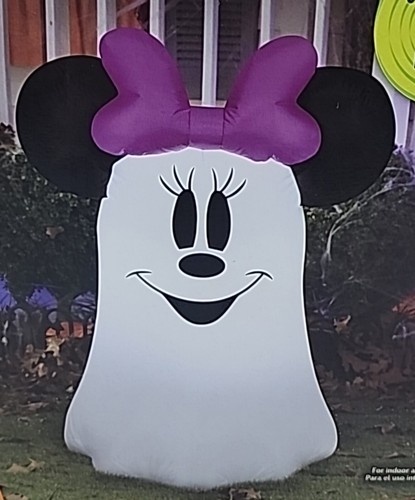 Disney Gemmy Halloween Mickey & Minnie Mouse Geist Schlauchboote 3,5 Fuß Set Neu im Karton - Bild 3 von 18