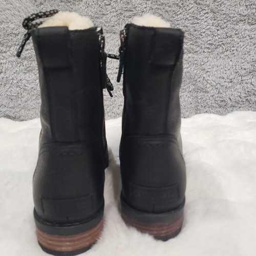 Sorel Emelie™ kurze gemütliche Damen-Stiefelette mit Spitze Größe 8,5 neu im Karton schwarz Regen - Bild 5 von 10